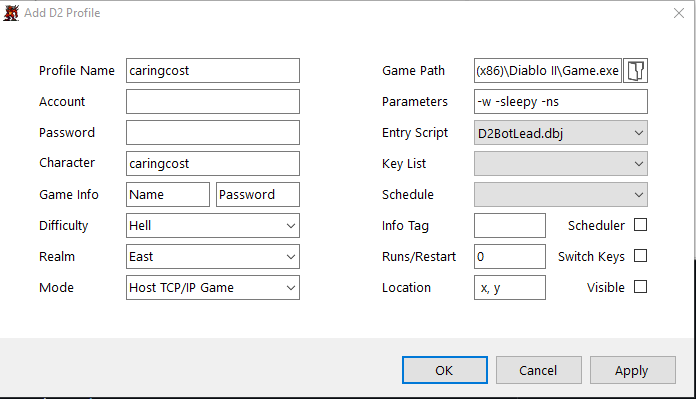 Host config